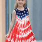 Stars In My Boho Stripes Tie Dye Sundress - Wearebambino - Red - 2T - Stars In My Boho Stripes Tie Dye Sundress