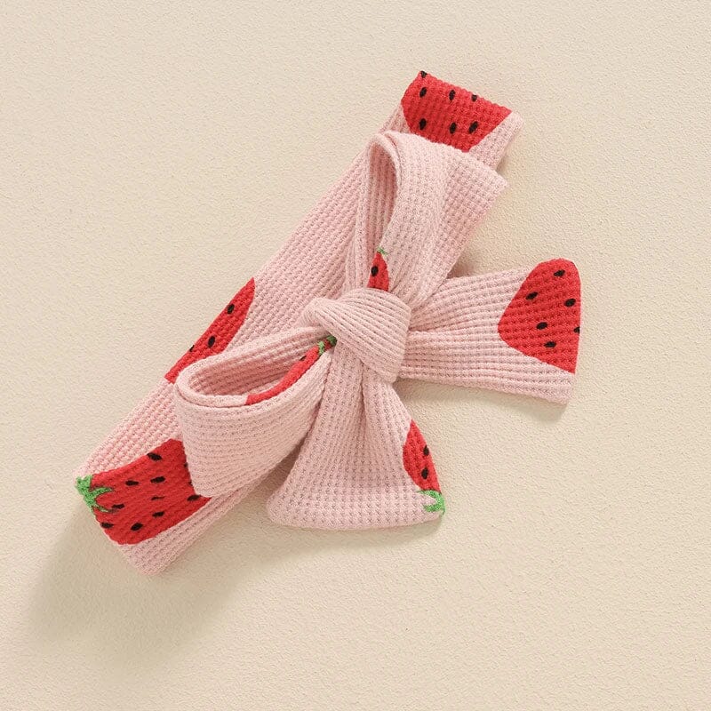 Strawberry Straps Baby Romper - Wearebambino - 3 - 6 M - Strawberry Straps Baby Romper