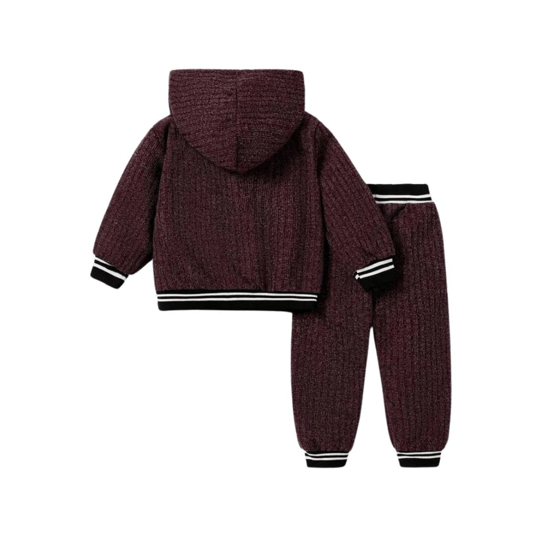 Striped Cozy Set - Wearebambino - Dark Blue - 2T - Striped Cozy Set