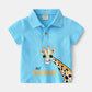 Summer Cartoon Polo Shirts for Boys - Wearebambino - Blue - 2T - Summer Cartoon Polo Shirts for Boys