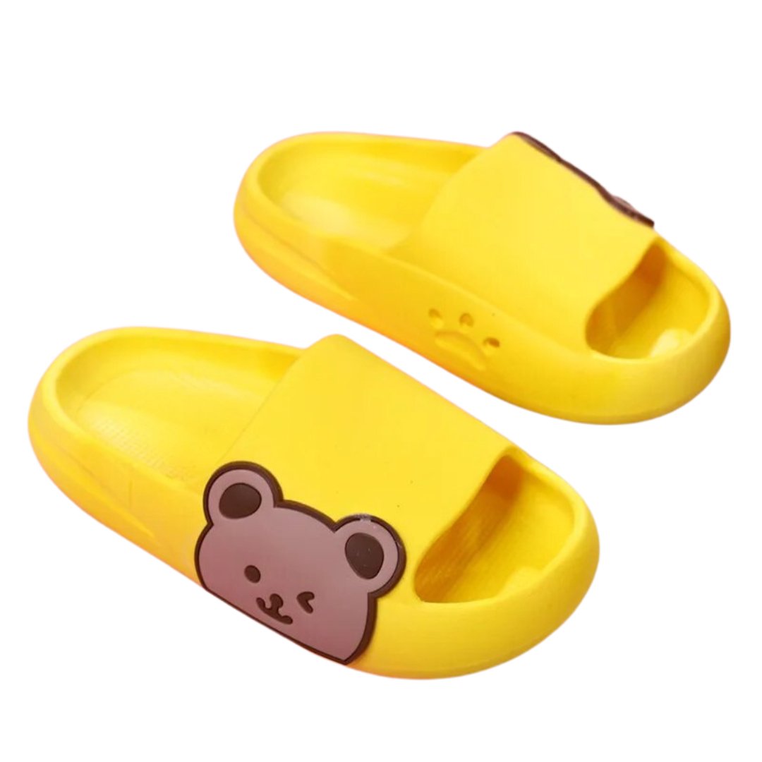 Summer Kids Beach Slippers - Wearebambino - Yellow - 24 - 25 - Summer Kids Beach Slippers