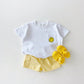 Summer Smiley Set - Wearebambino - Yellow - 3 - 6 M - Summer Smiley Set