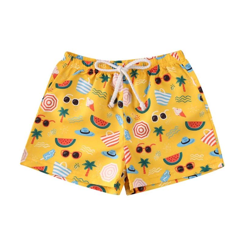 Summer Vibes Toddler Beach Shorts - Wearebambino - 9 - 12 M - Summer Vibes Toddler Beach Shorts