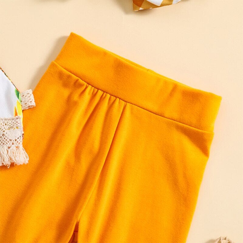 Sunflower Flared Pants Toddler Set - Wearebambino - 9 - 12 M - Sunflower Flared Pants Toddler Set