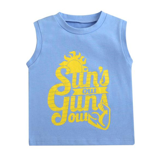 Suns Out Guns Out Toddler Tank Top - Wearebambino - 12 - 18 M - Suns Out Guns Out Toddler Tank Top