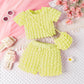 Sweet Puff Sleeve Outfit - Wearebambino - Yellow - 3T - Sweet Puff Sleeve Outfit