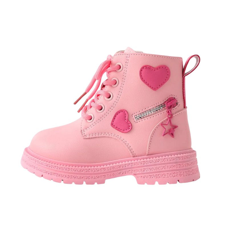 Sweetheart Pink Boots - Valentine's Special - Wearebambino - Rosa - 26 - Sweetheart Pink Boots - Valentine's Special