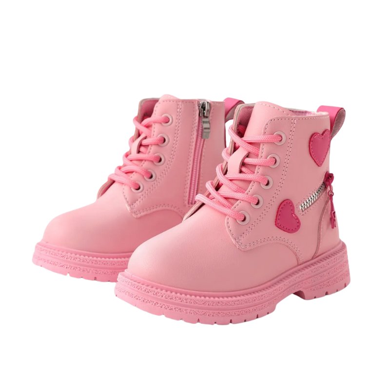 Sweetheart Pink Boots - Valentine's Special - Wearebambino - Rosa - 26 - Sweetheart Pink Boots - Valentine's Special