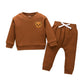 Teddy Bear Solid Toddler Set - Wearebambino - Brown - 9 - 12 M - Teddy Bear Solid Toddler Set