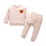 Teddy Bear Solid Toddler Set - Wearebambino - Pink - 9 - 12 M - Teddy Bear Solid Toddler Set