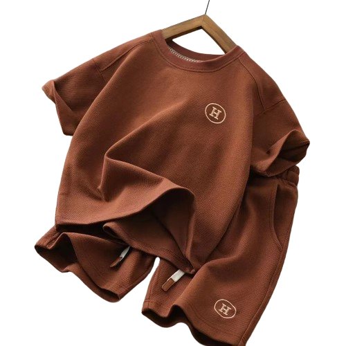 The Hugo Summer Set - Wearebambino - Brown - 2Y (90cm - 35.5in) - The Hugo Summer Set