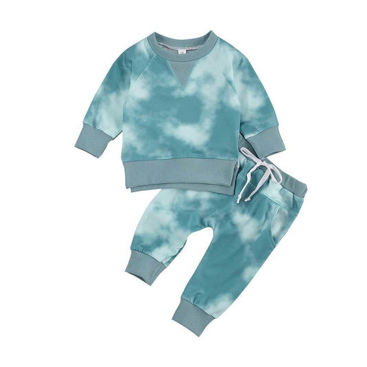 Tie Dye Sweatshirt Baby Set - Wearebambino - 3 - 6 M - Tie Dye Sweatshirt Baby Set