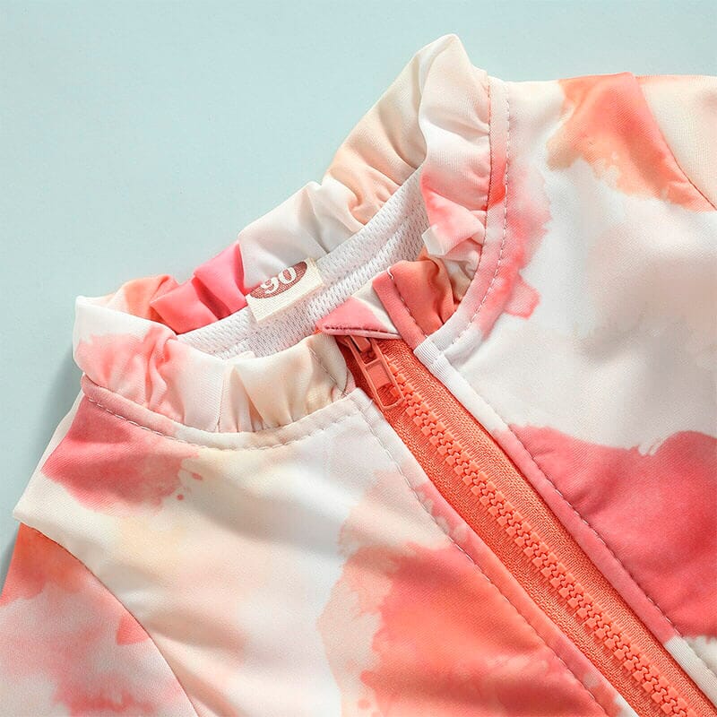 Tie Dye Zipper Toddler Swimsuit - Wearebambino - 12 - 18 M - Tie Dye Zipper Toddler Swimsuit