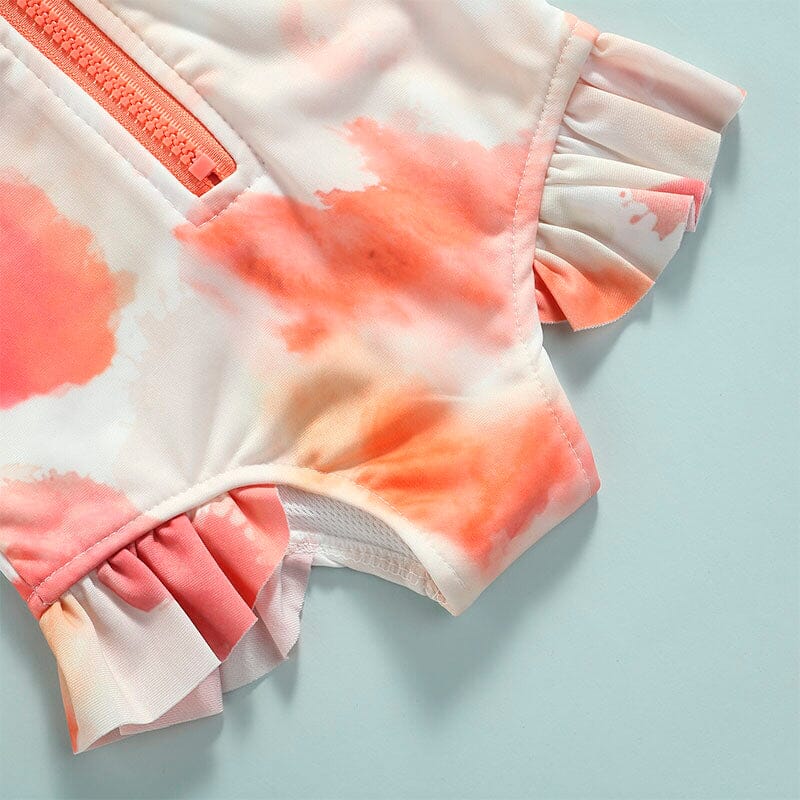 Tie Dye Zipper Toddler Swimsuit - Wearebambino - 12 - 18 M - Tie Dye Zipper Toddler Swimsuit