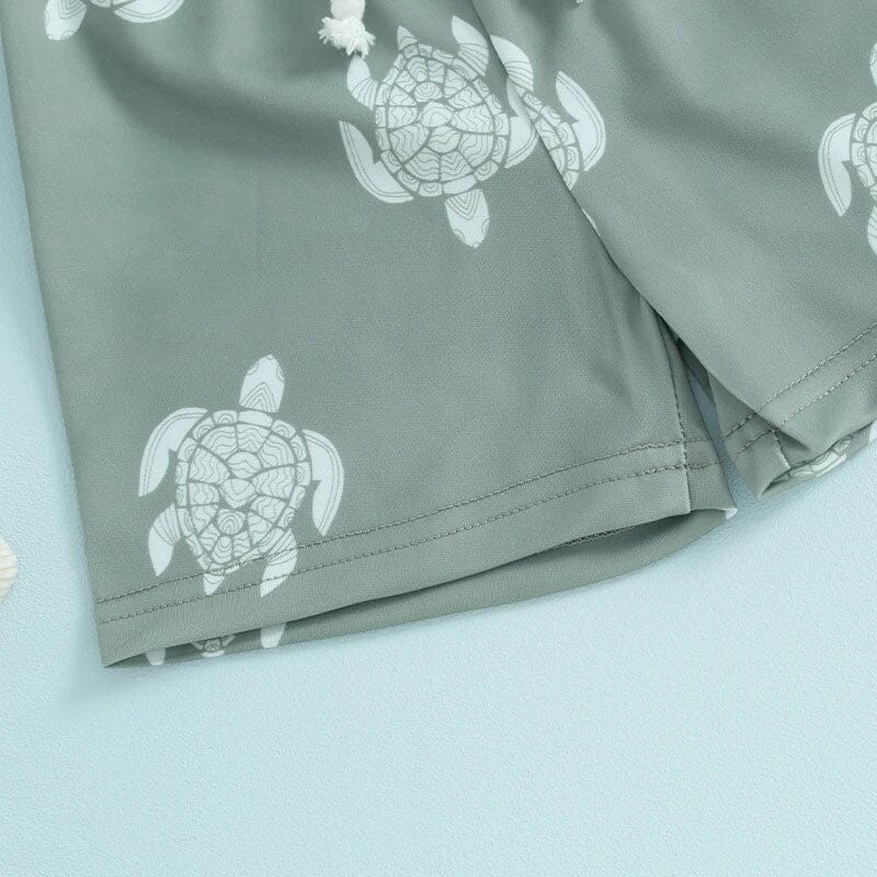 Turtle Toddler Swim Shorts - Wearebambino - 9 - 12 M - Turtle Toddler Swim Shorts