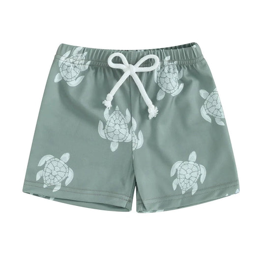 Turtle Toddler Swim Shorts - Wearebambino - 9 - 12 M - Turtle Toddler Swim Shorts