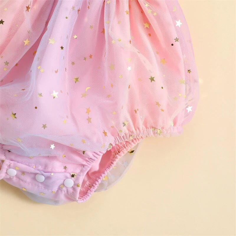 Unicorn Sparkle Baby Romper - Wearebambino - 3 - 6 M - Unicorn Sparkle Baby Romper