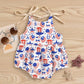 USA Independence Day Romper - Wearebambino - White/USA - 0 - 3 M - USA Independence Day Romper