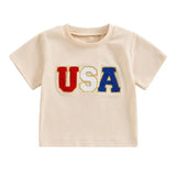 USA Toddler Tee - Wearebambino - Beige - 9 - 12 M - USA Toddler Tee