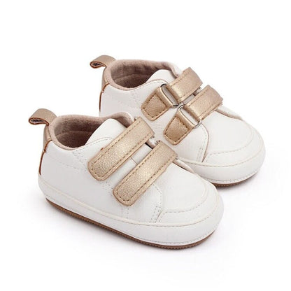 Velcro Baby Sneakers - Wearebambino - Gold - 1 - Velcro Baby Sneakers