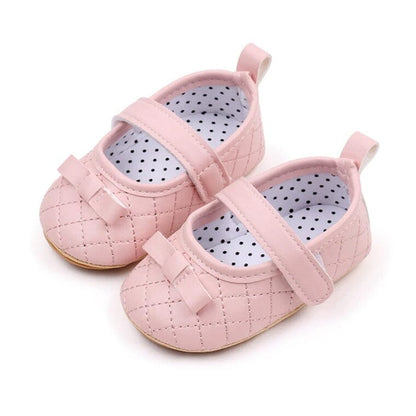 Velcro Strap Solid Baby Shoes - Wearebambino - Pink - 1 - Velcro Strap Solid Baby Shoes