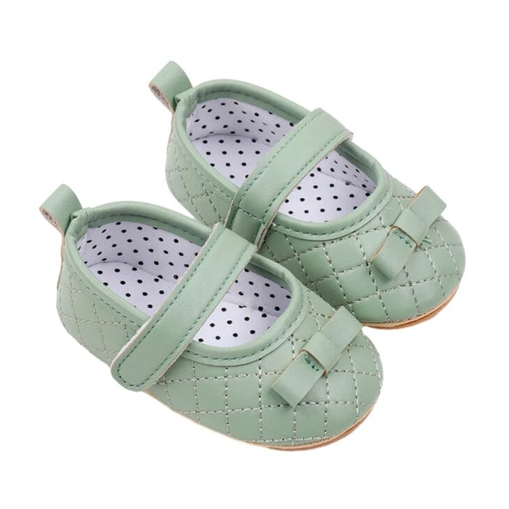 Velcro Strap Solid Baby Shoes - Wearebambino - Green - 1 - Velcro Strap Solid Baby Shoes