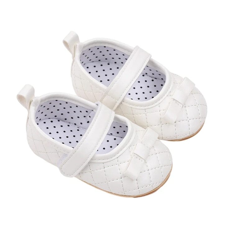 Velcro Strap Solid Baby Shoes - Wearebambino - White - 1 - Velcro Strap Solid Baby Shoes