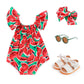 Watermelon Baby Romper - Wearebambino - 3 - 6 M - Watermelon Baby Romper