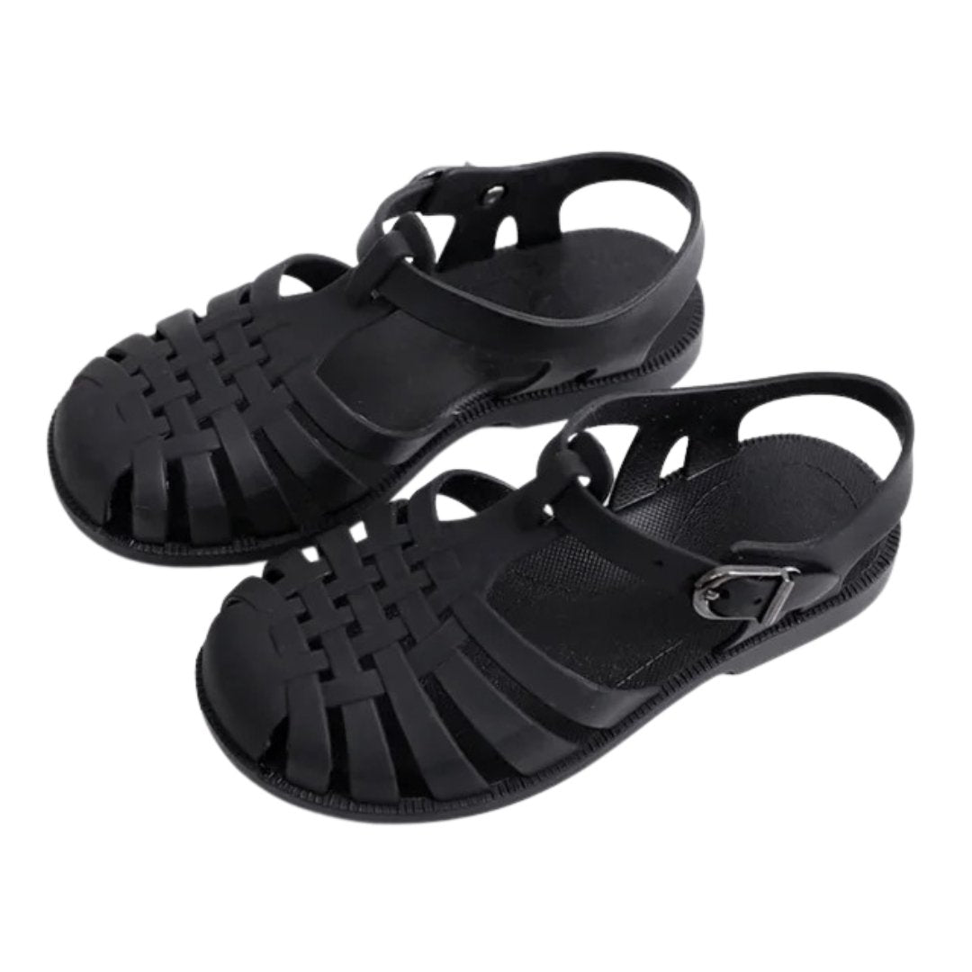 Waterproof Woven Sandals - Wearebambino - Black - 5 - Waterproof Woven Sandals