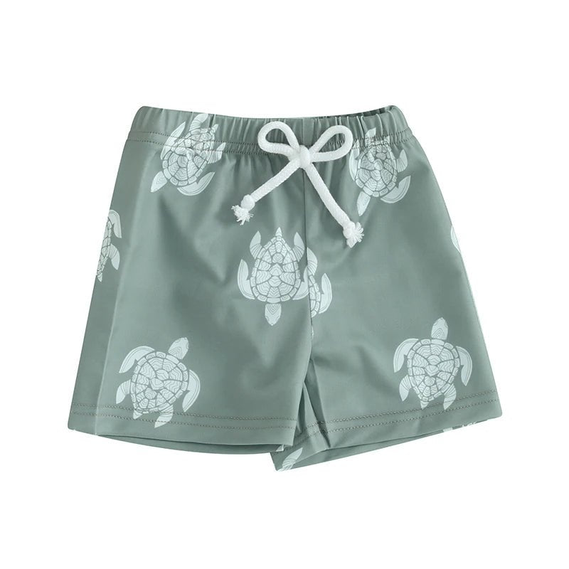 Wave Rider: Trendy Toddlers' Swim Shorts - Wearebambino - Green - 2Y (90cm - 35.5in) - Wave Rider: Trendy Toddlers' Swim Shorts