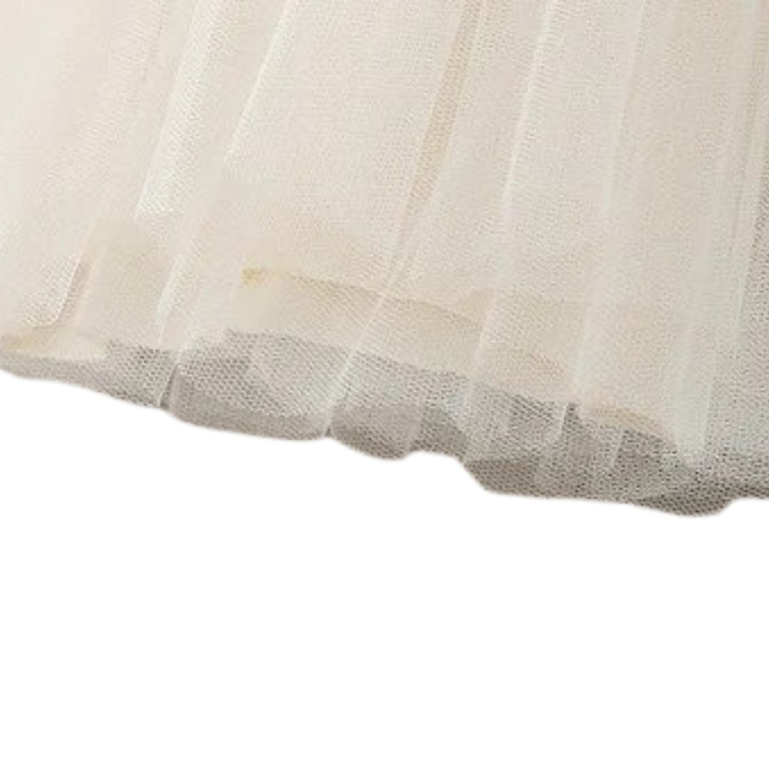 White Tutu Party Wear - Wearebambino - Beige - 2T - White Tutu Party Wear