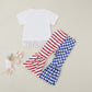 Wild & Free USA Flared Outfit - Wearebambino - Red/White/Blue - 18 - 24 M - Wild & Free USA Flared Outfit