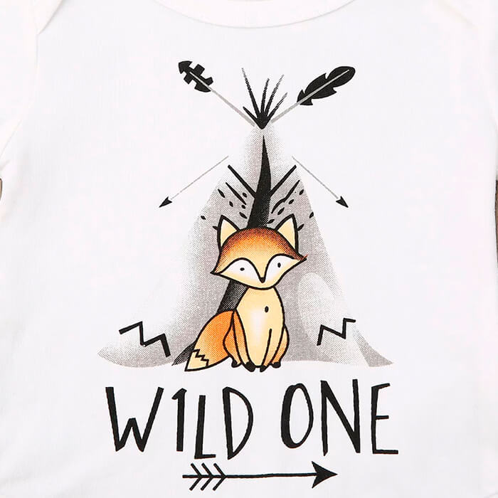 Wild One Fox Baby Set - Wearebambino - 0 - 3 M - Wild One Fox Baby Set