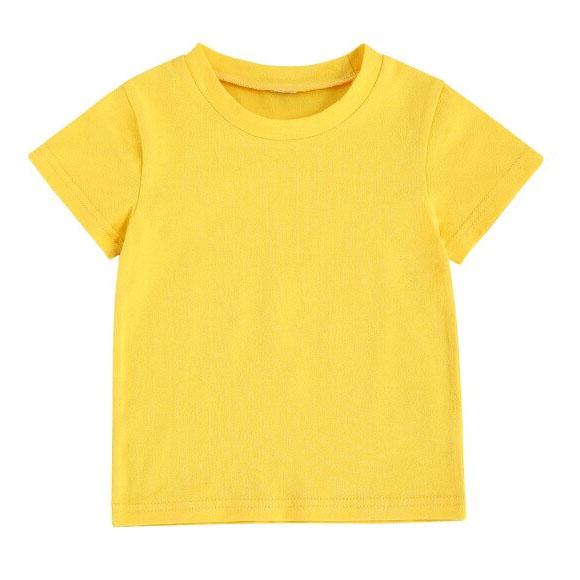 Yellow Solid Toddler Tee - Wearebambino - 9 - 12 M - Yellow Solid Toddler Tee