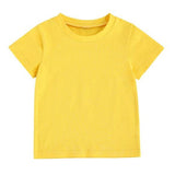 Yellow Solid Toddler Tee - Wearebambino - 9 - 12 M - Yellow Solid Toddler Tee