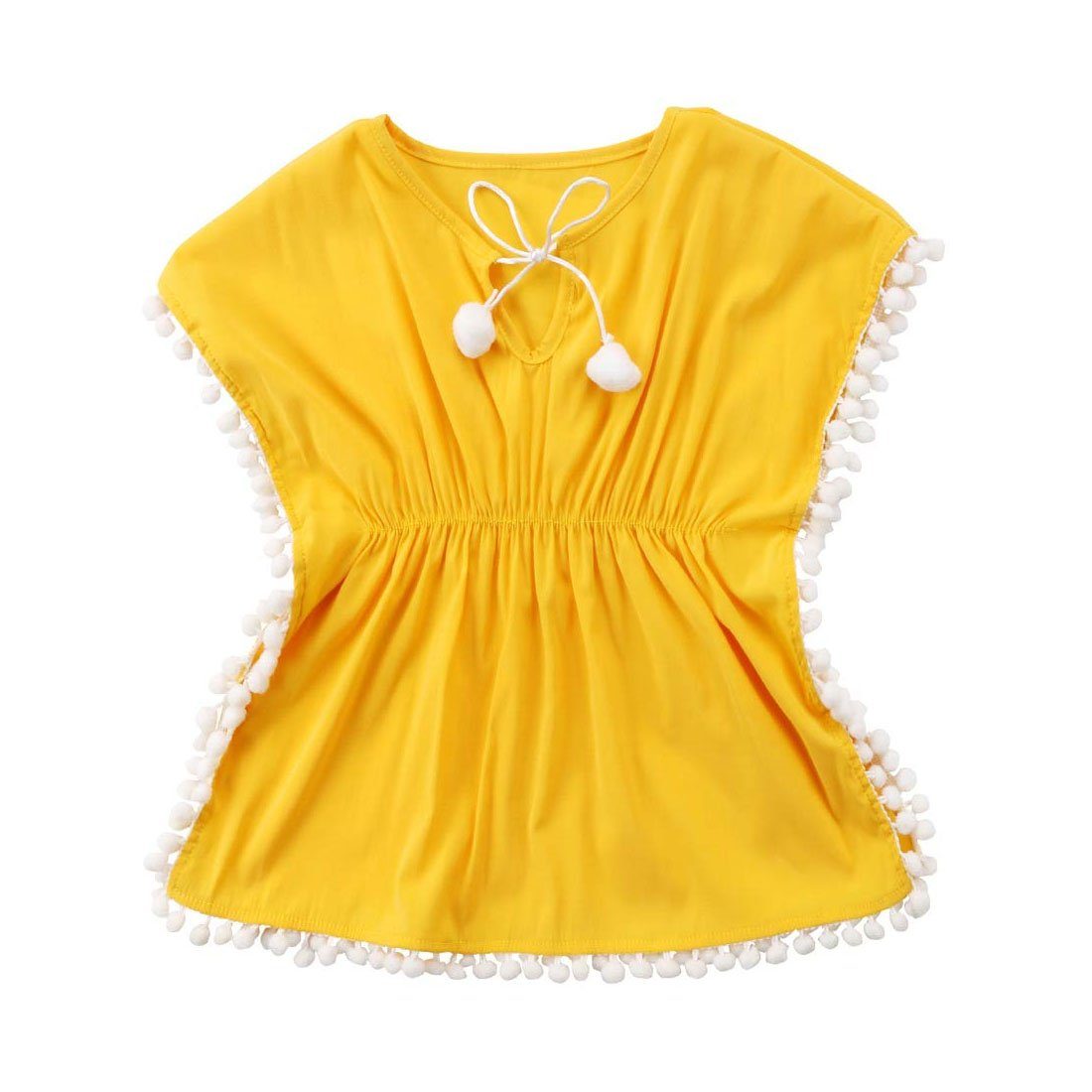 Yellow Tassel Toddler Cover - Up - Wearebambino - 9 - 12 M - Yellow Tassel Toddler Cover - Up