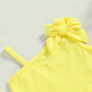 Yellow Top Floral Skirt Toddler Set - Wearebambino - 9 - 12 M - Yellow Top Floral Skirt Toddler Set