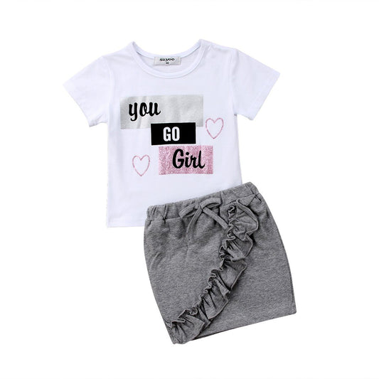 You Go Girl Toddler Set - Wearebambino - 12 - 18 M - You Go Girl Toddler Set