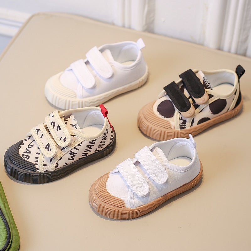 Zebra Printed Canvas Shoes - Wearebambino - Black & White - US 6C | EU 22 - Zebra Printed Canvas Shoes