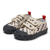 Zebra Printed Canvas Shoes - Wearebambino - Black & White - US 6C | EU 22 - Zebra Printed Canvas Shoes