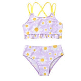 Zip & Splash Solid Swimwear - Wearebambino - Purple - 4T - Zip & Splash Solid Swimwear